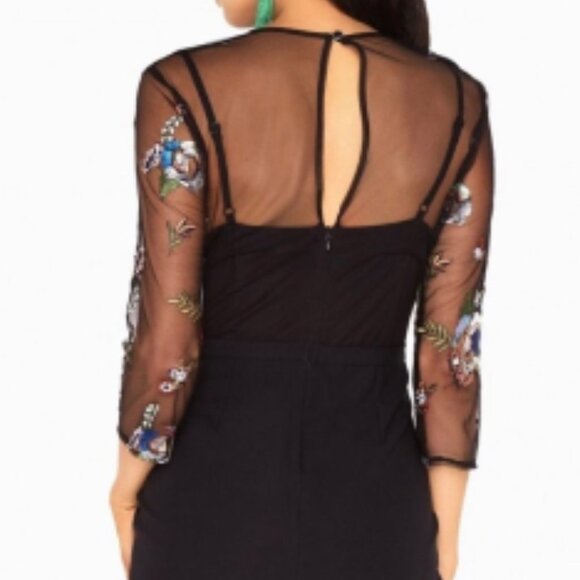 Little Mistress, Embroidered Pencil Dress_Size 4 - Picture 9 of 10